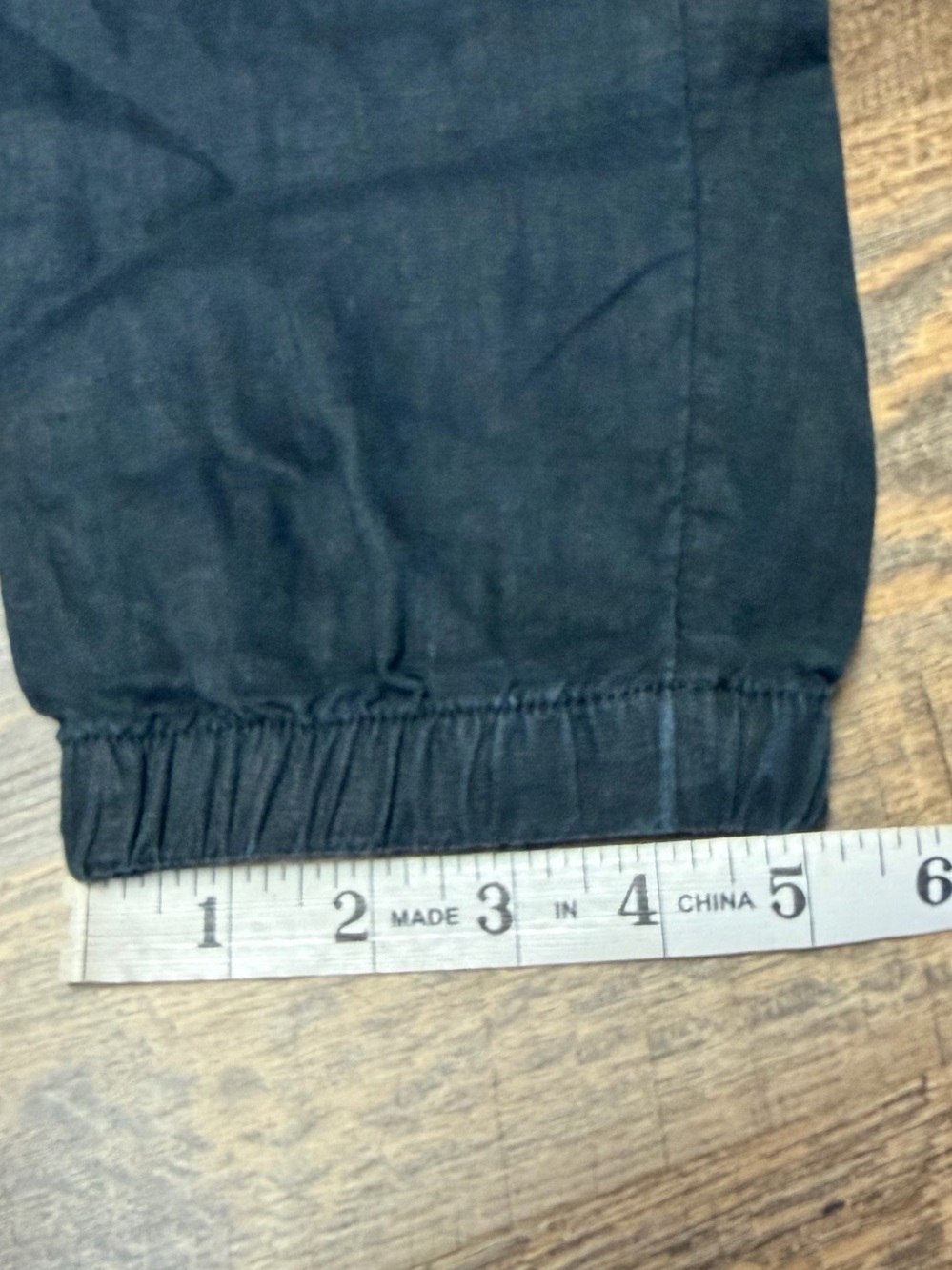 Athleta Cabo Linen Jogger Pant Womens 12/T Tall Black Tapered High Rise Beachy - Picture 6 of 9